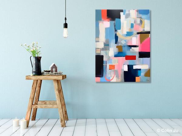Original Modern Artwork, Contemporary Acrylic Painting on Canvas, Large Wall Art Painting for Bedroom, Oversized Abstract Wall Art Paintings-Paintingforhome