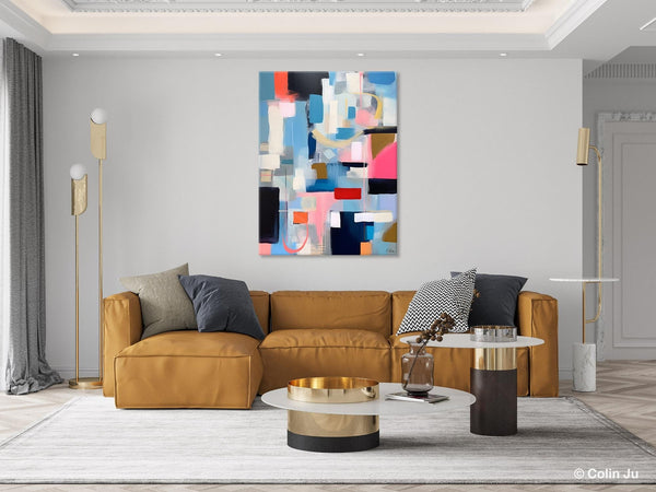 Original Modern Artwork, Contemporary Acrylic Painting on Canvas, Large Wall Art Painting for Bedroom, Oversized Abstract Wall Art Paintings-Paintingforhome