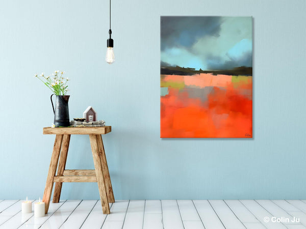 Original Canvas Artwork, Contemporary Acrylic Painting on Canvas, Large Wall Art Painting for Bedroom, Oversized Abstract Wall Art Paintings-Paintingforhome