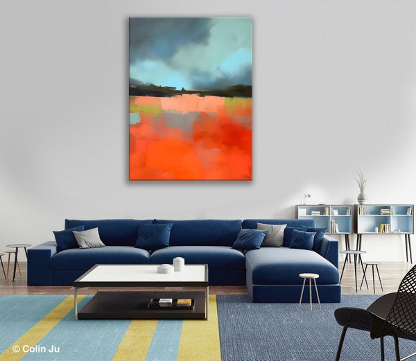 Original Canvas Artwork, Contemporary Acrylic Painting on Canvas, Large Wall Art Painting for Bedroom, Oversized Abstract Wall Art Paintings-Paintingforhome