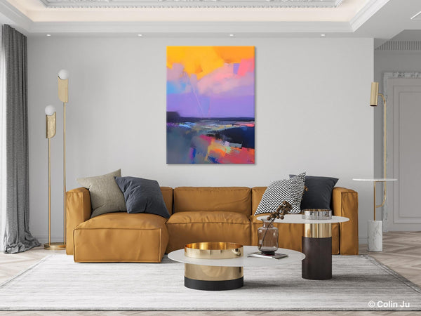 Abstract Landscape Artwork, Contemporary Wall Art Paintings, Extra Large Original Art, Landscape Painting on Canvas, Hand Painted Canvas Art-Paintingforhome