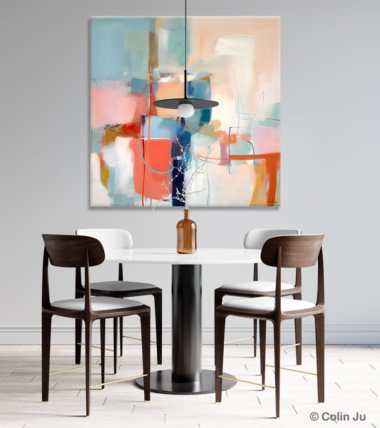 Canvas Paintings, Large Abstract Art for Bedroom, Simple Modern Acrylic Artwork, Modern Original Abstract Wall Art, Contemporary Canvas Art-Paintingforhome
