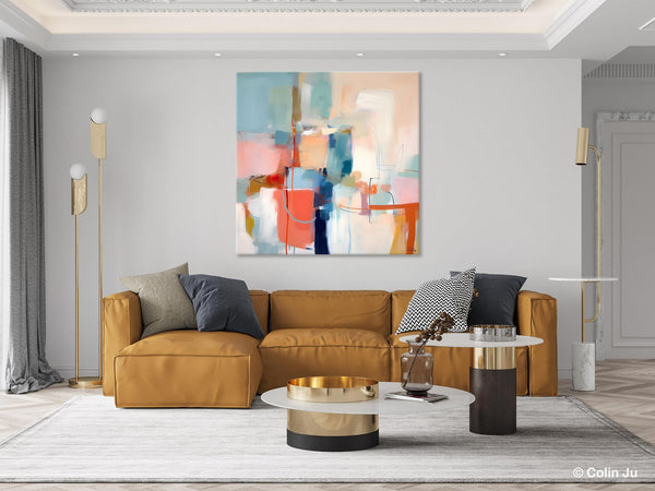 Canvas Paintings, Large Abstract Art for Bedroom, Simple Modern Acrylic Artwork, Modern Original Abstract Wall Art, Contemporary Canvas Art-Paintingforhome