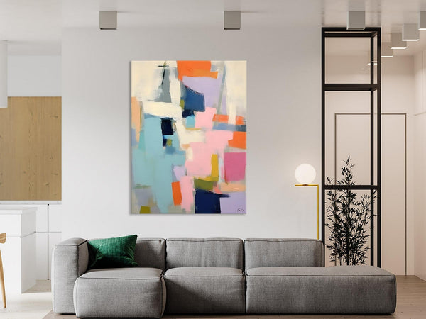 Large Wall Art Painting for Bedroom, Original Canvas Art, Contemporary Acrylic Painting on Canvas, Oversized Modern Abstract Wall Paintings-Paintingforhome