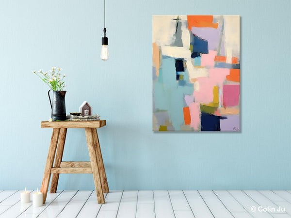 Large Wall Art Painting for Bedroom, Original Canvas Art, Contemporary Acrylic Painting on Canvas, Oversized Modern Abstract Wall Paintings-Paintingforhome