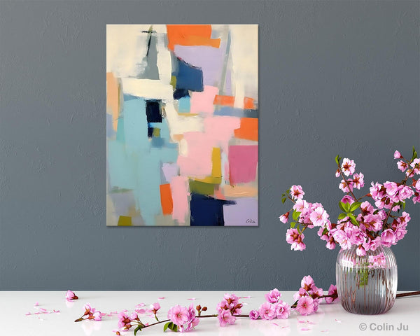 Large Wall Art Painting for Bedroom, Original Canvas Art, Contemporary Acrylic Painting on Canvas, Oversized Modern Abstract Wall Paintings-Paintingforhome