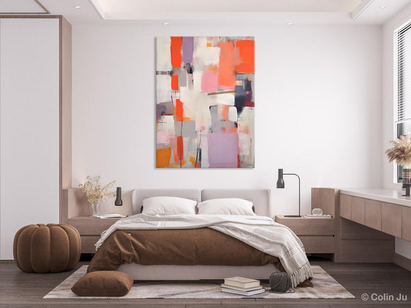 Large Painting for Dining Room, Original Canvas Artwork, Contemporary Acrylic Painting on Canvas, Simple Abstract Art, Wall Art Paintings-Paintingforhome