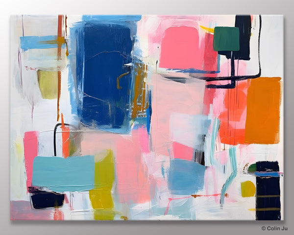 Large Wall Art Painting for Bedroom, Original Canvas Art, Oversized Modern Abstract Wall Paintings, Contemporary Acrylic Painting on Canvas-Paintingforhome