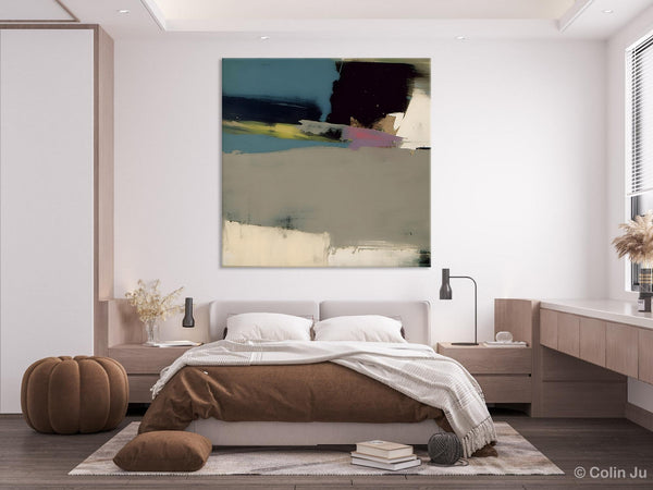Abstract Wall Art for Bedroom, Original Modern Acrylic Artwork, Modern Canvas Art Paintings, Extra Large Abstract Paintings for Dining Room-Paintingforhome