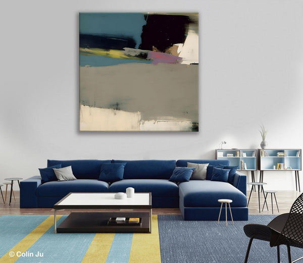 Abstract Wall Art for Bedroom, Original Modern Acrylic Artwork, Modern Canvas Art Paintings, Extra Large Abstract Paintings for Dining Room-Paintingforhome