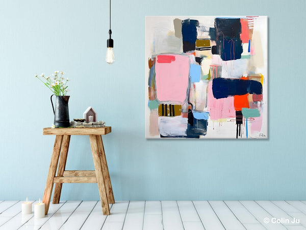 Modern Original Abstract Wall Art, Contemporary Canvas Art, Canvas Paintings, Large Abstract Art for Bedroom, Simple Modern Acrylic Artwork-Paintingforhome