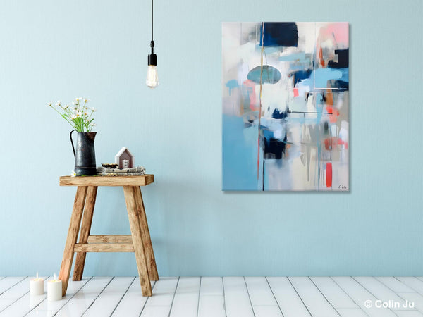 Large Wall Paintings for Bedroom, Contemporary Abstract Paintings on Canvas, Oversized Abstract Wall Art Paintings, Original Abstract Art-Paintingforhome