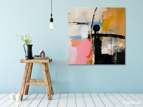 Extra Large Abstract Paintings for Bedroom, Original Modern Acrylic Wall Art, Modern Canvas Art Paintings, Abstract Wall Art for Dining Room-Paintingforhome