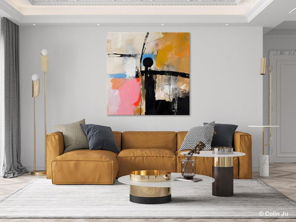 Extra Large Abstract Paintings for Bedroom, Original Modern Acrylic Wall Art, Modern Canvas Art Paintings, Abstract Wall Art for Dining Room-Paintingforhome