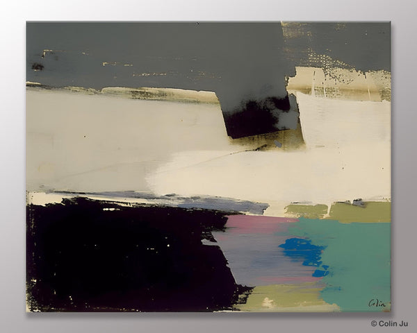 Abstract Landscape Paintings, Modern Wall Art for Living Room, Landscape Acrylic Paintings, Original Abstract Abstract Painting on Canvas-Paintingforhome