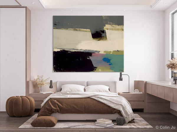 Abstract Landscape Paintings, Modern Wall Art for Living Room, Landscape Acrylic Paintings, Original Abstract Abstract Painting on Canvas-Paintingforhome