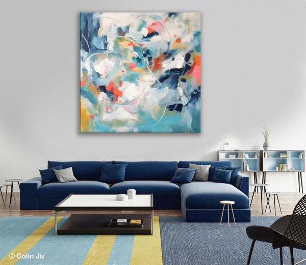 Modern Acrylic Art, Modern Original Abstract Art, Large Abstract Art for Bedroom, Simple Canvas Paintings for Sale, Contemporary Canvas Art-Paintingforhome