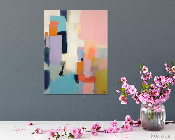 Original Abstract Art, Contemporary Acrylic Art on Canvas, Large Wall Art Painting for Bedroom, Oversized Modern Abstract Wall Paintings-Paintingforhome