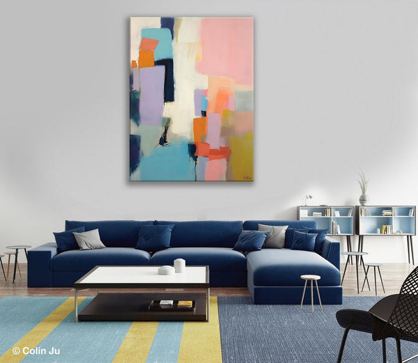 Original Abstract Art, Contemporary Acrylic Art on Canvas, Large Wall Art Painting for Bedroom, Oversized Modern Abstract Wall Paintings-Paintingforhome