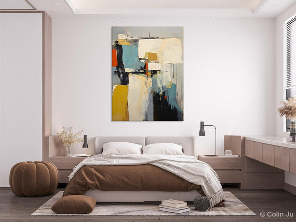 Large Modern Canvas Paintings, Heavy Texture Paintings, Large Original Wall Art Painting for Bedroom, Acrylic Paintings on Canvas-Paintingforhome