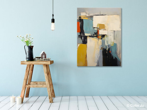 Large Modern Canvas Paintings, Heavy Texture Paintings, Large Original Wall Art Painting for Bedroom, Acrylic Paintings on Canvas-Paintingforhome