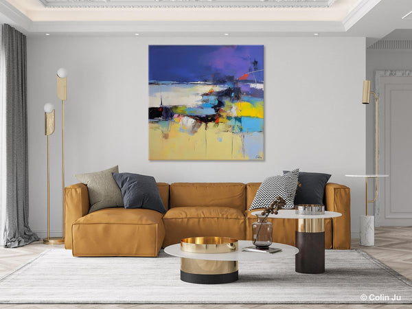 Original Modern Abstract Artwork, Geometric Modern Canvas Art, Extra Large Canvas Paintings for Living Room, Abstract Wall Art for Sale-Paintingforhome