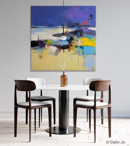 Original Modern Abstract Artwork, Geometric Modern Canvas Art, Extra Large Canvas Paintings for Living Room, Abstract Wall Art for Sale-Paintingforhome
