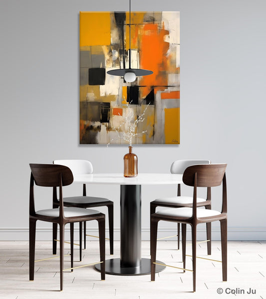 Oversized Abstract Art Paintings, Original Canvas Artwork, Large Wall Art Painting for Dining Room, Contemporary Acrylic Painting on Canvas-Paintingforhome