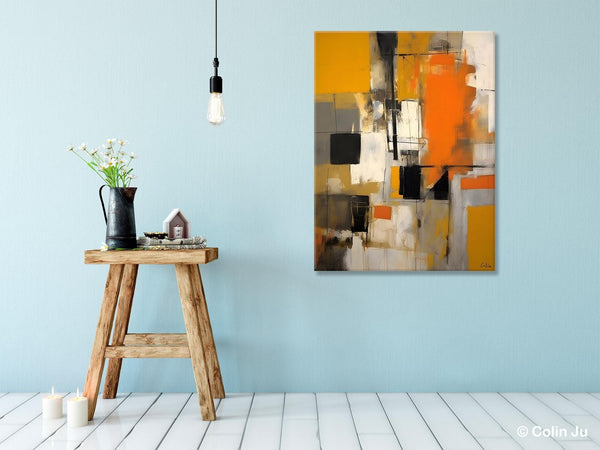 Oversized Abstract Art Paintings, Original Canvas Artwork, Large Wall Art Painting for Dining Room, Contemporary Acrylic Painting on Canvas-Paintingforhome