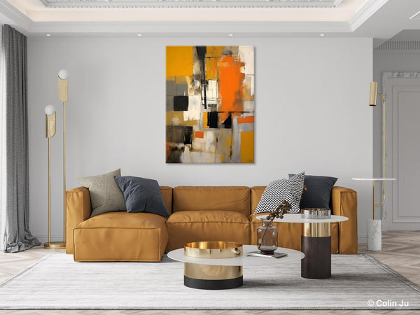 Oversized Abstract Art Paintings, Original Canvas Artwork, Large Wall Art Painting for Dining Room, Contemporary Acrylic Painting on Canvas-Paintingforhome