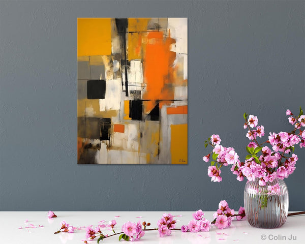 Oversized Abstract Art Paintings, Original Canvas Artwork, Large Wall Art Painting for Dining Room, Contemporary Acrylic Painting on Canvas-Paintingforhome