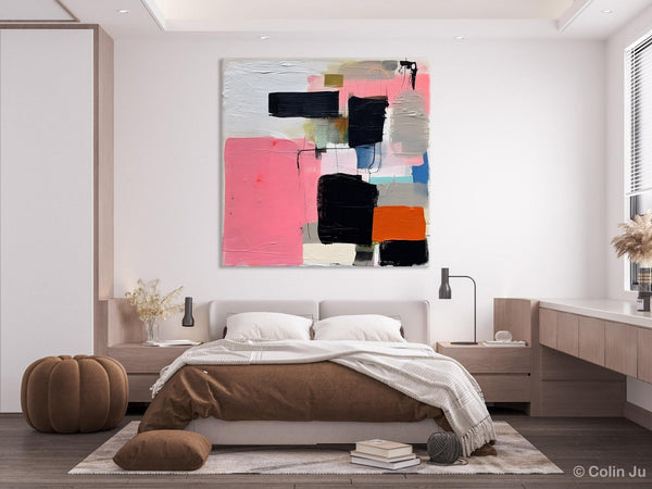 Modern Original Abstract Art, Large Wall Art for Bedroom, Geometric Modern Acrylic Art, Canvas Paintings for Sale, Contemporary Canvas Art-Paintingforhome
