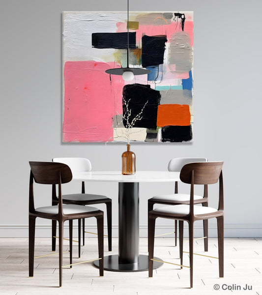 Modern Original Abstract Art, Large Wall Art for Bedroom, Geometric Modern Acrylic Art, Canvas Paintings for Sale, Contemporary Canvas Art-Paintingforhome