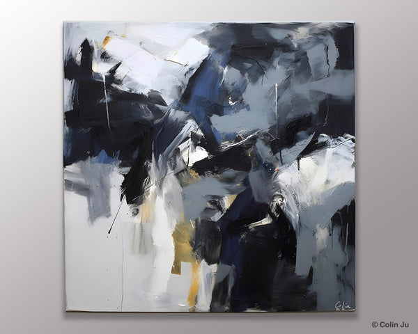 Simple Modern Acrylic Art, Modern Original Abstract Art, Large Abstract Art for Bedroom, Canvas Paintings for Sale, Contemporary Canvas Art-Paintingforhome