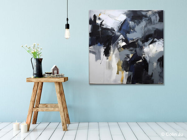 Simple Modern Acrylic Art, Modern Original Abstract Art, Large Abstract Art for Bedroom, Canvas Paintings for Sale, Contemporary Canvas Art-Paintingforhome