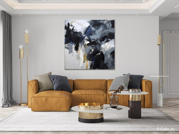 Simple Modern Acrylic Art, Modern Original Abstract Art, Large Abstract Art for Bedroom, Canvas Paintings for Sale, Contemporary Canvas Art-Paintingforhome