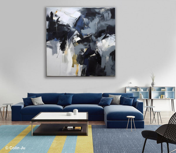 Simple Modern Acrylic Art, Modern Original Abstract Art, Large Abstract Art for Bedroom, Canvas Paintings for Sale, Contemporary Canvas Art-Paintingforhome