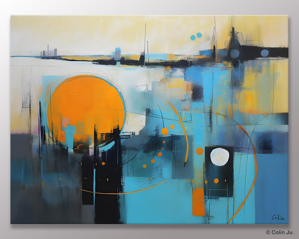 Oversized Canvas Wall Art Paintings, Original Modern Artwork, Large Abstract Painting for Bedroom, Contemporary Acrylic Painting on Canvas