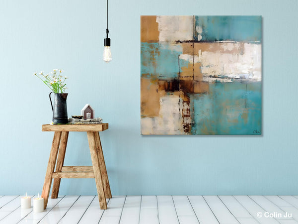 Large Wall Art for Bedroom, Geometric Modern Acrylic Art, Modern Original Abstract Art, Canvas Paintings for Sale, Contemporary Canvas Art-Paintingforhome