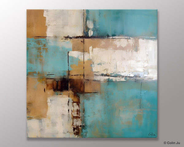 Large Wall Art for Bedroom, Geometric Modern Acrylic Art, Modern Original Abstract Art, Canvas Paintings for Sale, Contemporary Canvas Art-Paintingforhome