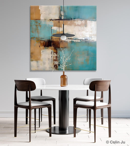 Large Wall Art for Bedroom, Geometric Modern Acrylic Art, Modern Original Abstract Art, Canvas Paintings for Sale, Contemporary Canvas Art-Paintingforhome
