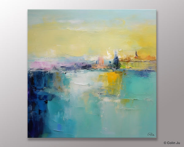 Modern Canvas Paintings, Contemporary Canvas Art, Original Modern Wall Art, Modern Acrylic Artwork, Large Abstract Painting for Bedroom-Paintingforhome