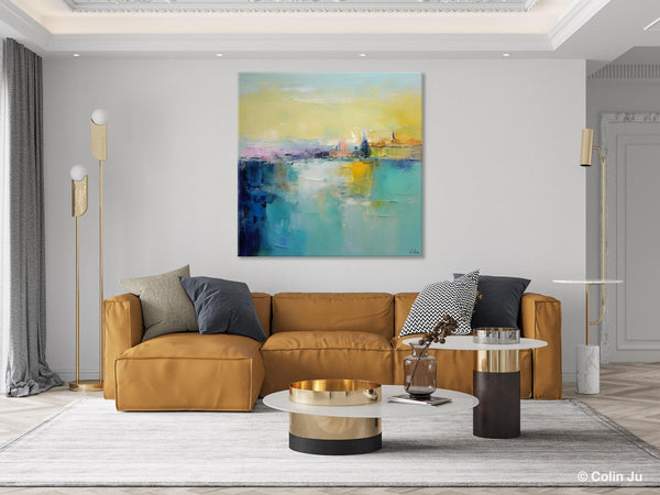 Modern Canvas Paintings, Contemporary Canvas Art, Original Modern Wall Art, Modern Acrylic Artwork, Large Abstract Painting for Bedroom-Paintingforhome