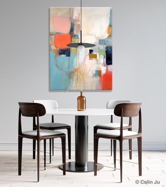 Large Wall Paintings for Bedroom, Original Abstract Art, Contemporary Abstract Paintings on Canvas, Oversized Abstract Wall Art Paintings-Paintingforhome