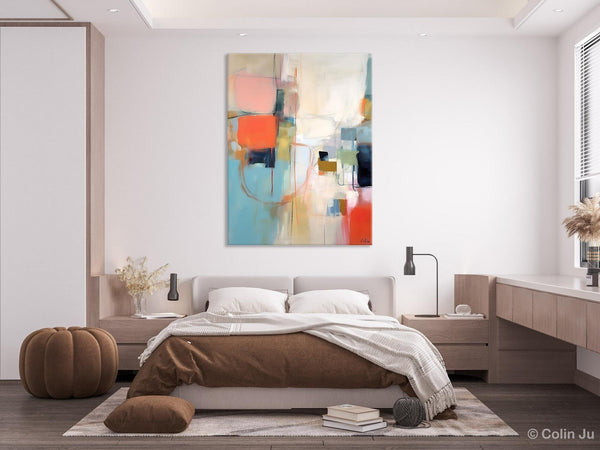 Large Wall Paintings for Bedroom, Original Abstract Art, Contemporary Abstract Paintings on Canvas, Oversized Abstract Wall Art Paintings-Paintingforhome