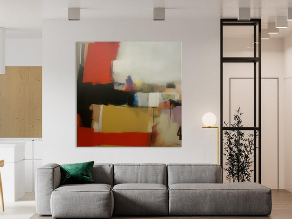 Modern Original Abstract Art, Canvas Paintings for Sale, Large Wall Art for Bedroom, Geometric Modern Acrylic Art, Contemporary Canvas Art-Paintingforhome
