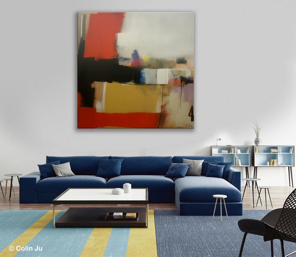 Modern Original Abstract Art, Canvas Paintings for Sale, Large Wall Art for Bedroom, Geometric Modern Acrylic Art, Contemporary Canvas Art-Paintingforhome