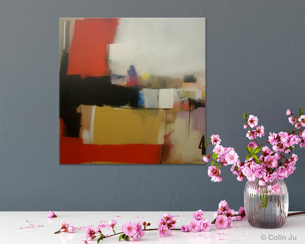 Modern Original Abstract Art, Canvas Paintings for Sale, Large Wall Art for Bedroom, Geometric Modern Acrylic Art, Contemporary Canvas Art-Paintingforhome