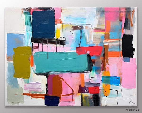 Original Abstract Art Paintings, Hand Painted Canvas Art, Acrylic Painting on Canvas, Large Canvas Art for Sale, Large Painting for Bedroom-Paintingforhome