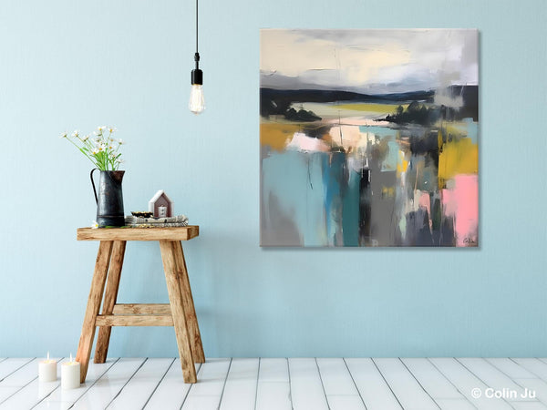 Contemporary Canvas Art, Original Modern Wall Art, Modern Acrylic Artwork, Modern Canvas Paintings, Large Abstract Painting for Bedroom-Paintingforhome